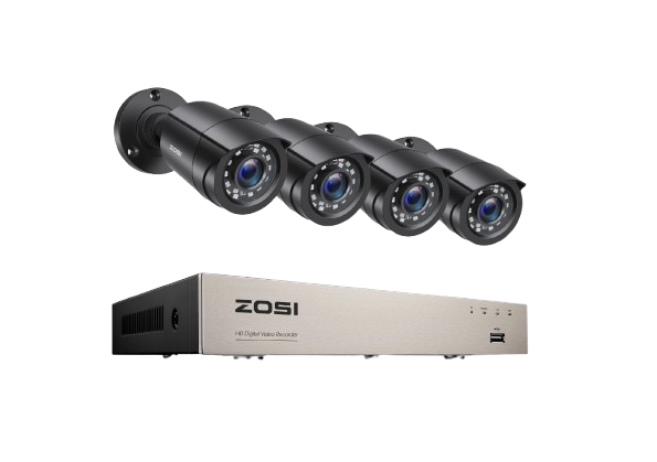 ZOSI 8-Channel 5MP Lite DVR 1080P Outdoor Home Security Camera System