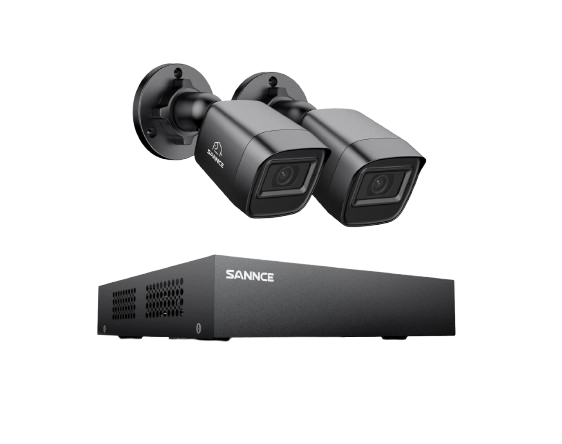 SANNCE 8-Channel 1080P Lite DVR AI & Night Vision Home Security Camera System