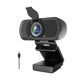 1080P Full HD Webcam with Microphone - Live Streaming, Video Calls, PC Desktop Laptop