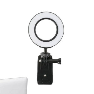 6" Selfie LED Ring Light with Clip-on Stand - Dimmable USB Powered